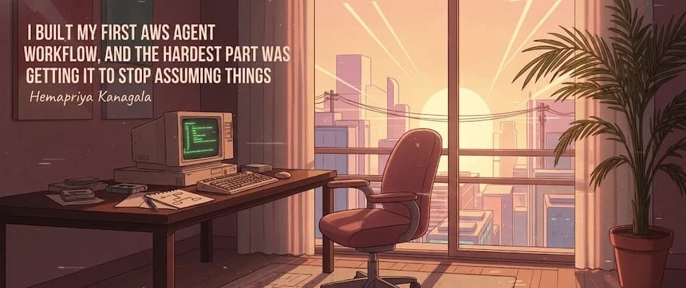 Cover image for I Built My First AWS Agent Workflow, and the Hardest Part Was Getting It to Stop Assuming Things